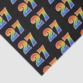 Leuk Rainbow Spectrum Pattern "27" Evenementnummer Tissuepapier (Detail)