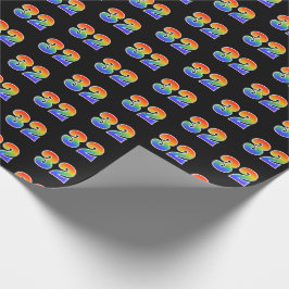 Leuk Rainbow Spectrum Pattern "32" Evenementnummer Cadeaupapier