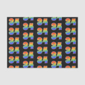 Leuk Rainbow Spectrum Pattern "34" Evenementnummer Tissuepapier (Voorkant)