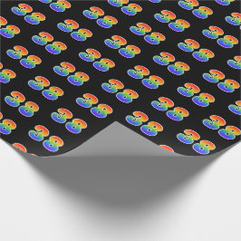 Leuk Rainbow Spectrum Pattern "38" Evenementnummer Cadeaupapier