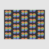 Leuk Rainbow Spectrum Pattern "39" Evenementnummer Tissuepapier (Voorkant)