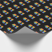 Leuk Rainbow Spectrum Pattern "41" Evenementnummer Cadeaupapier (Hoek)