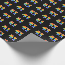 Leuk Rainbow Spectrum Pattern "41" Evenementnummer Cadeaupapier