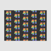 Leuk Rainbow Spectrum Pattern "41" Evenementnummer Tissuepapier (Voorkant)