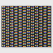 Leuk Rainbow Spectrum Pattern "43" Evenementnummer Cadeaupapier (Vlak)