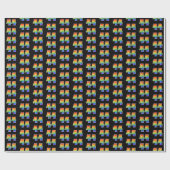 Leuk Rainbow Spectrum Pattern "44" Evenementnummer Cadeaupapier (Vlak)