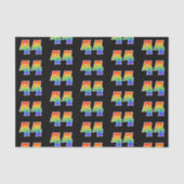 Leuk Rainbow Spectrum Pattern "44" Evenementnummer Tissuepapier (Voorkant)
