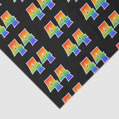 Leuk Rainbow Spectrum Pattern "44" Evenementnummer Tissuepapier (Detail)