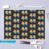 Leuk Rainbow Spectrum Pattern "44" Evenementnummer Tissuepapier (Craft)