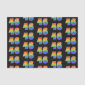 Leuk Rainbow Spectrum Pattern "46" Evenementnummer Tissuepapier (Voorkant)