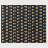 Leuk Rainbow Spectrum Pattern "47" Evenementnummer Cadeaupapier (Vlak)
