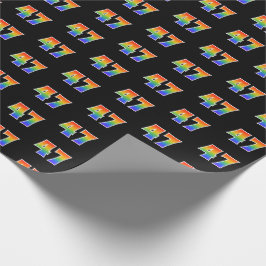 Leuk Rainbow Spectrum Pattern "47" Evenementnummer Cadeaupapier