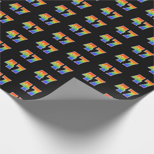 Leuk Rainbow Spectrum Pattern "47" Evenementnummer Cadeaupapier