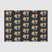 Leuk Rainbow Spectrum Pattern "47" Evenementnummer Tissuepapier (Voorkant)