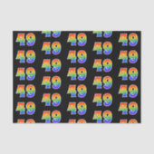 Leuk Rainbow Spectrum Pattern "49" Evenementnummer Tissuepapier (Voorkant)