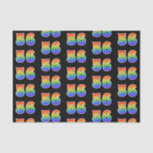 Leuk Rainbow Spectrum Pattern "56" Evenementnummer Tissuepapier (Voorkant)