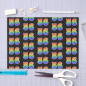 Leuk Rainbow Spectrum Pattern "56" Evenementnummer Tissuepapier (Craft)