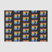 Leuk Rainbow Spectrum Pattern "57" Evenementnummer Tissuepapier (Voorkant)