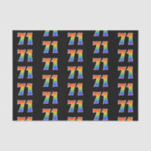 Leuk Rainbow Spectrum Pattern "71" Evenementnummer Tissuepapier (Voorkant)