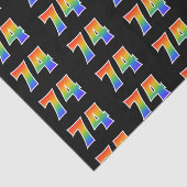 Leuk Rainbow Spectrum Pattern "74" Evenementnummer Tissuepapier (Detail)