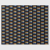 Leuk Rainbow Spectrum Pattern "75" Evenementnummer Cadeaupapier (Vlak)