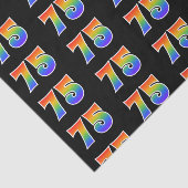Leuk Rainbow Spectrum Pattern "75" Evenementnummer Tissuepapier (Detail)