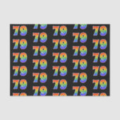 Leuk Rainbow Spectrum Pattern "79" Evenementnummer Tissuepapier (Voorkant)