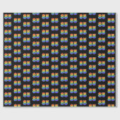 Leuk Rainbow Spectrum Pattern "85" Evenementnummer Cadeaupapier (Vlak)