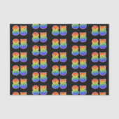 Leuk Rainbow Spectrum Pattern "85" Evenementnummer Tissuepapier (Voorkant)