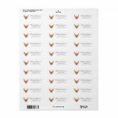 Leuk rendier baby shower retouradreslabel etiket (Full Sheet)