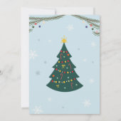 Leuk rendier kerstfeest kaart (Achterkant)