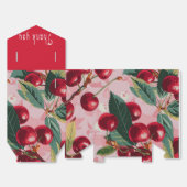 Leuk Retro 'Cherry Pop' Roze Bedankdoosjes (Ongevouwen)