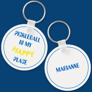 Leuk Retro Pickleball Is Mijn Geluksplek Sleutelhanger