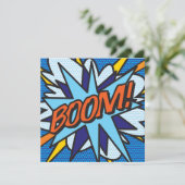 Leuk Retro Stripboek BOOM Kaart (Staand voorkant)
