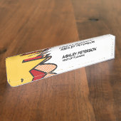 Leuk Retro Stripboek Naambordje (Zijkant)