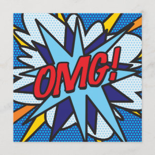 Leuk Retro Stripboek OMG Kaart