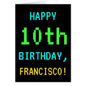 Leuk /Retro Videogame Look 10th Birthday (Voorkant)