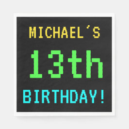 Leuk /Retro Videogame Look 13e Verjaardag Servetten