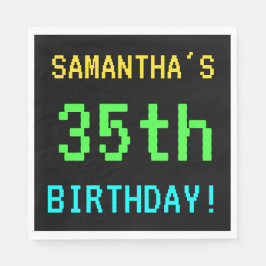 Leuk /Retro Videogame Look 35th Verjaardag Servetten