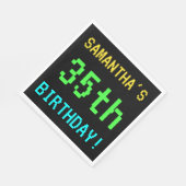 Leuk /Retro Videogame Look 35th Verjaardag Servetten (Hoek)