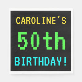 Leuk /Retro Videogame Look 50th Verjaardag Servetten