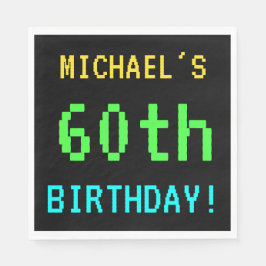 Leuk /Retro Videogame Look 60th Verjaardag Servetten