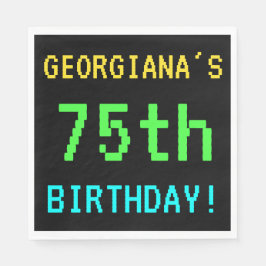 Leuk /Retro Videogame Look 75th Verjaardag Servetten