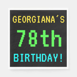 Leuk /Retro Videogame Look 78th Verjaardag Servetten