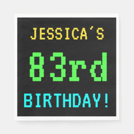 Leuk /Retro Videogame Look 83e Verjaardag Servetten