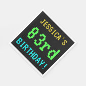 Leuk /Retro Videogame Look 83e Verjaardag Servetten (Hoek)