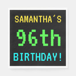 Leuk /Retro Videogame Look 96th Verjaardag Servet