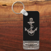 leuk reusachtig nautisch ANCHOR MET NAAM | SLEUTEL Sleutelhanger (Voorkant)