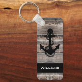 leuk reusachtig nautisch ANCHOR MET NAAM | SLEUTEL Sleutelhanger (Voorkant)