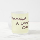 Leuk rijmen slang thee drink tekst slogan ontwerp matglas koffiemok (Voorkant links)